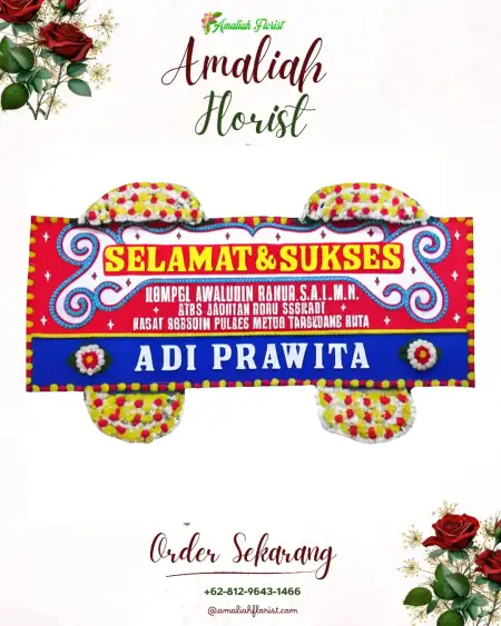 Papan Bunga Ucapan Selamat Bakah